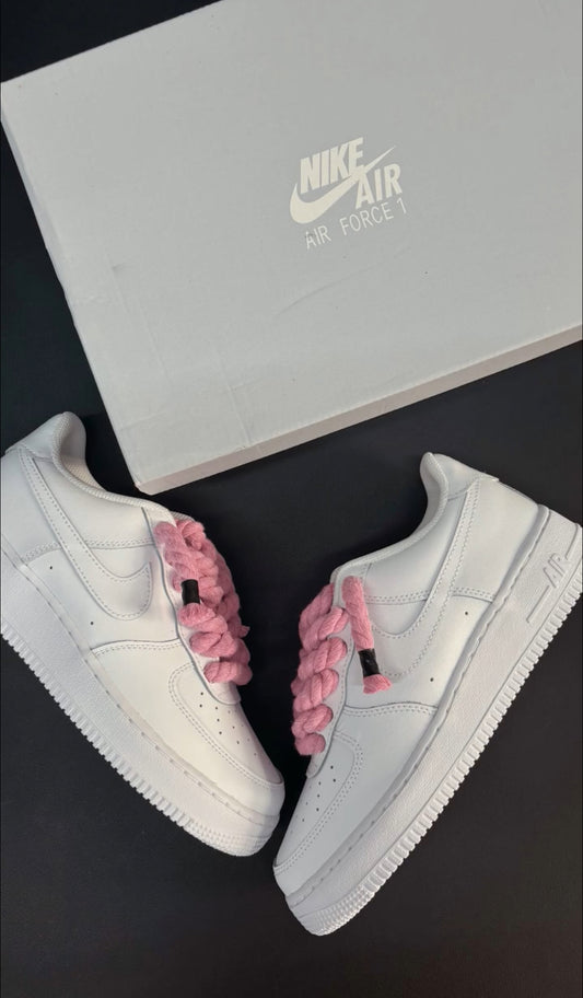 Nike Air Force 1 (rope laces pink)