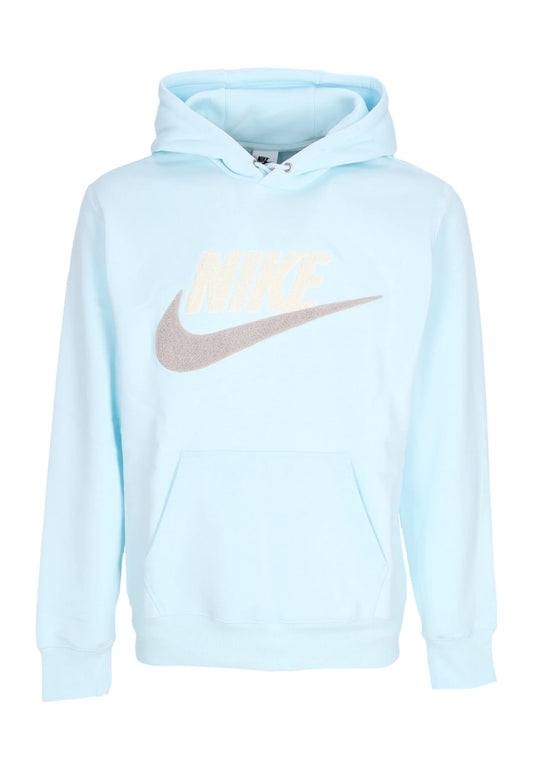 Felpa Nike Club Fleece (LOGO PELUCHE) Sky blue